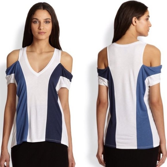 BCBGMAXAZRIA Colorblock Tee - Picture 1 of 4